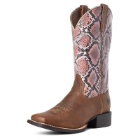 Ariat round up wide best sale square toe western boot